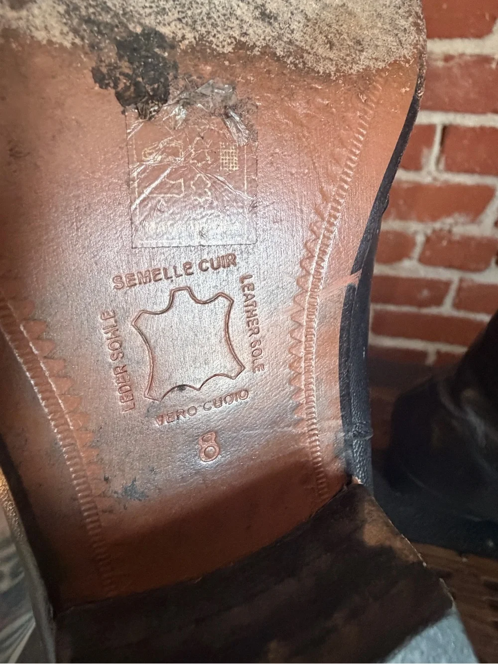 Club Cubano Black Leather Cuban Heel Boots - Men’s Chelsea Zip Boot size 8